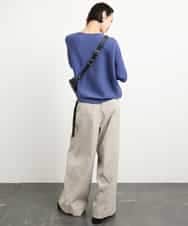 FMLGA06250 MICHEL KLEIN(ミッシェルクラン) タックワイドチノパンツ ベージュ