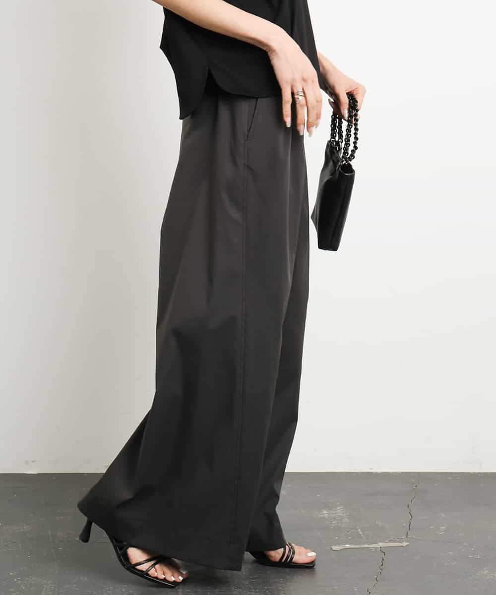 FMLGA06250 MICHEL KLEIN(ミッシェルクラン) タックワイドチノパンツ ベージュ