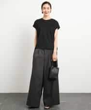 FMLGA06250 MICHEL KLEIN(ミッシェルクラン) タックワイドチノパンツ ベージュ