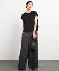 FMLGA06250 MICHEL KLEIN(ミッシェルクラン) タックワイドチノパンツ ベージュ