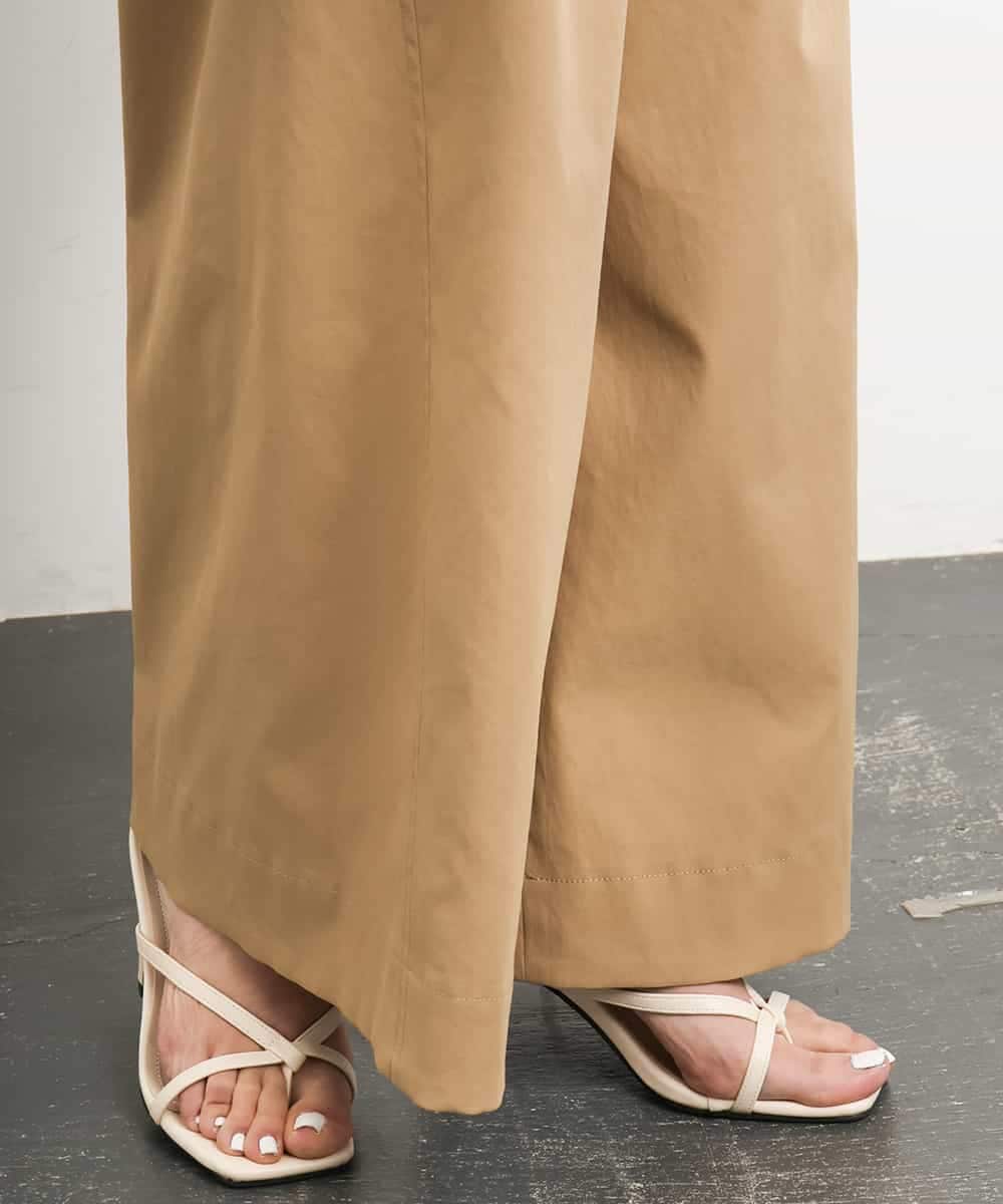 FMLGA06250 MICHEL KLEIN(ミッシェルクラン) タックワイドチノパンツ ベージュ