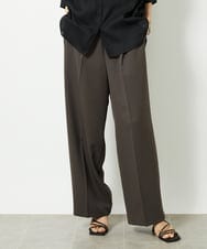 FMLGA10230 MICHEL KLEIN(ミッシェルクラン) ストレッチツイルワイドパンツ ダークグレー