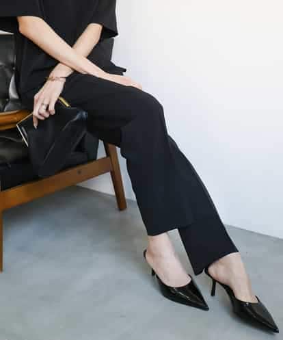 FMLGA12190 MICHEL KLEIN [接触冷感]テーパードコージーパンツ(セットアップ対応)