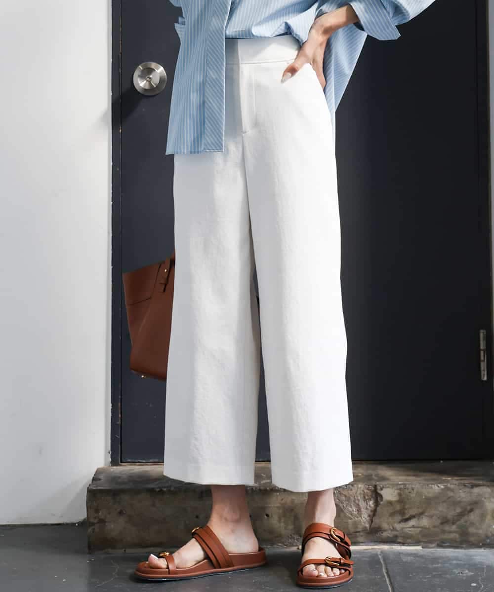 FMLGA17180 MICHEL KLEIN [定番人気]ドライストレッチワイドパンツ