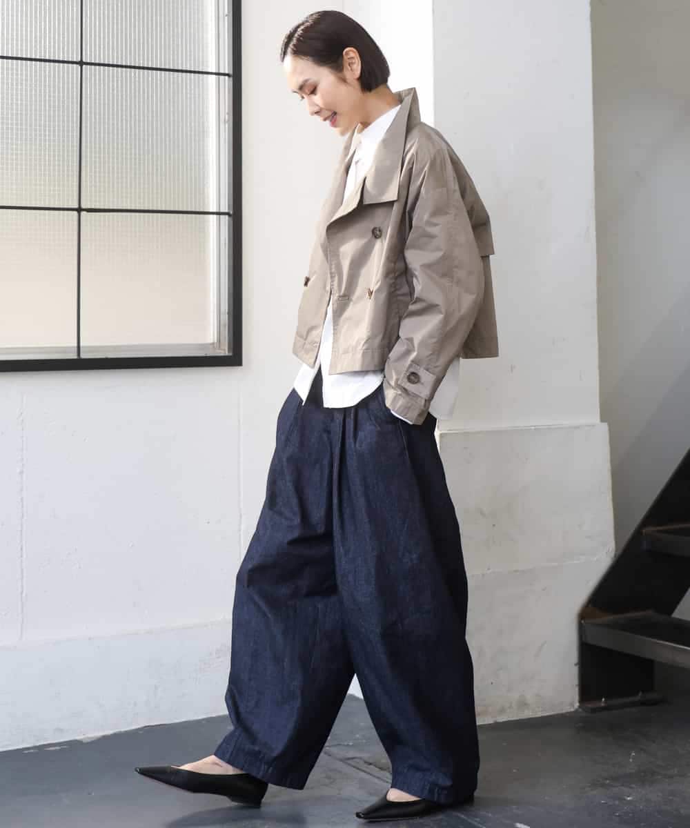 FMLGD01450 MICHEL KLEIN(ミッシェルクラン) [セットアップ対応]デニムバレルパンツ ネイビー