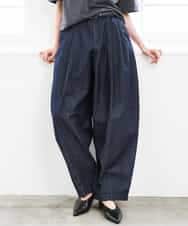 FMLGD01450 MICHEL KLEIN(ミッシェルクラン) [セットアップ対応]デニムバレルパンツ ネイビー