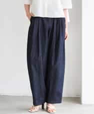 FMLGD01450 MICHEL KLEIN(ミッシェルクラン) [セットアップ対応]デニムバレルパンツ ネイビー