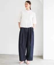 FMLGD01450 MICHEL KLEIN(ミッシェルクラン) [セットアップ対応]デニムバレルパンツ ネイビー