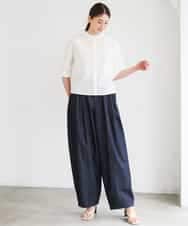 FMLGD01450 MICHEL KLEIN(ミッシェルクラン) [セットアップ対応]デニムバレルパンツ ネイビー