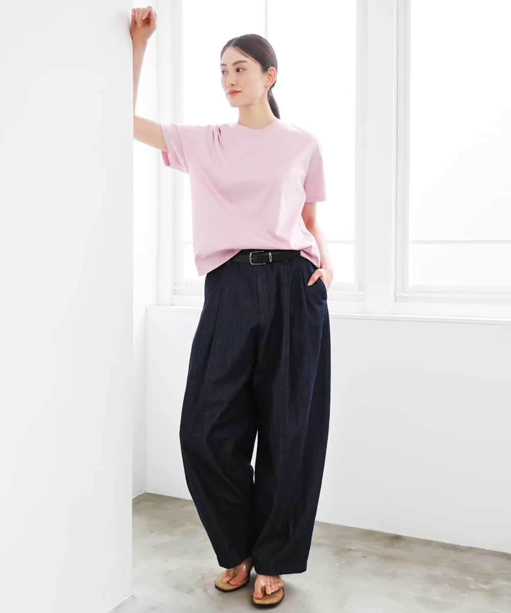 FMLGD01450 MICHEL KLEIN(ミッシェルクラン) [セットアップ対応]デニムバレルパンツ ネイビー