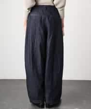 FMLGD01450 MICHEL KLEIN(ミッシェルクラン) [セットアップ対応]デニムバレルパンツ ネイビー