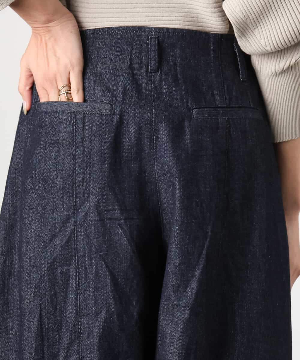 FMLGD01450 MICHEL KLEIN(ミッシェルクラン) [セットアップ対応]デニムバレルパンツ ネイビー