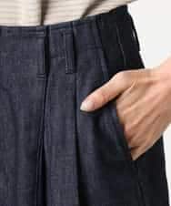 FMLGD01450 MICHEL KLEIN(ミッシェルクラン) [セットアップ対応]デニムバレルパンツ ネイビー