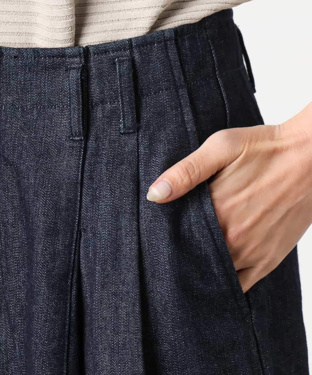 FMLGD01450 MICHEL KLEIN(ミッシェルクラン) [セットアップ対応]デニムバレルパンツ ネイビー