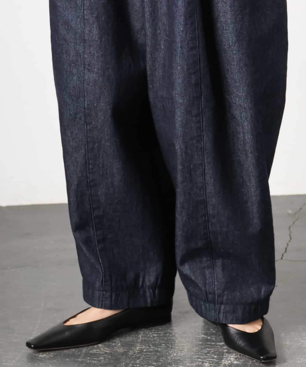 FMLGD01450 MICHEL KLEIN(ミッシェルクラン) [セットアップ対応]デニムバレルパンツ ネイビー