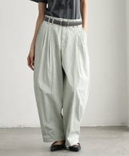 FMLGD02240 MICHEL KLEIN(ミッシェルクラン) チノバレルパンツ グリーン