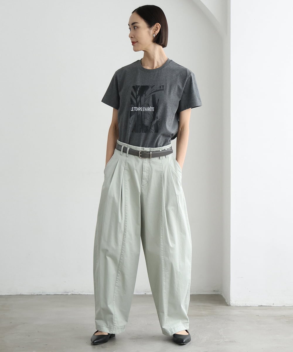 FMLGD02240 MICHEL KLEIN(ミッシェルクラン) チノバレルパンツ ベージュ