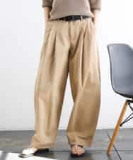 FMLGD02240 MICHEL KLEIN(ミッシェルクラン) チノバレルパンツ ベージュ