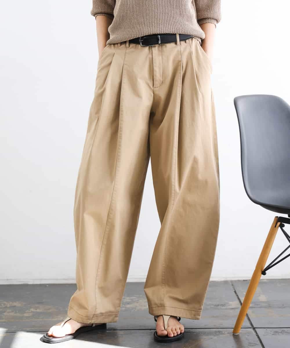 FMLGD02240 MICHEL KLEIN(ミッシェルクラン) チノバレルパンツ ベージュ