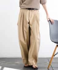 FMLGD02240 MICHEL KLEIN(ミッシェルクラン) チノバレルパンツ ベージュ