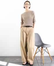 FMLGD02240 MICHEL KLEIN(ミッシェルクラン) チノバレルパンツ ベージュ