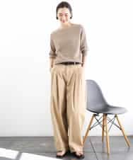 FMLGD02240 MICHEL KLEIN(ミッシェルクラン) チノバレルパンツ ベージュ