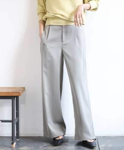 FMLGD03240 MICHEL KLEIN [リラックスボトム/2WAY]ダルサテン ワイドパンツ