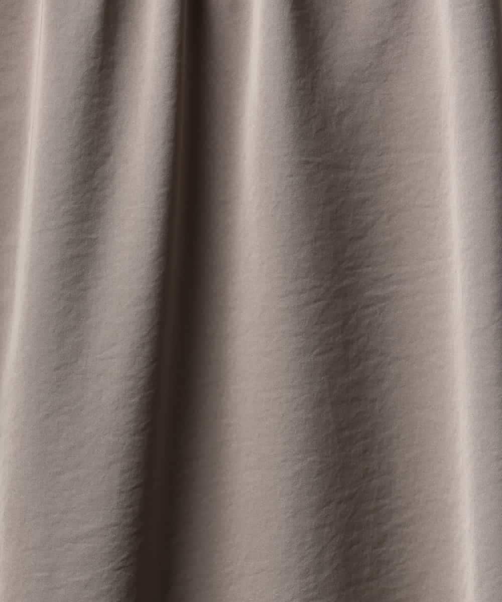 FMLGD03240 MICHEL KLEIN(ミッシェルクラン) [リラックスボトム]ダルサテン ワイドパンツ カーキ