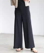 FMLGD04220 MICHEL KLEIN(ミッシェルクラン) [リラックスボトム]シームレスワイドパンツ ダークグレー