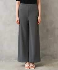 FMLGD04220 MICHEL KLEIN(ミッシェルクラン) [リラックスボトム]シームレスワイドパンツ ダークグレー