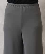 FMLGD04220 MICHEL KLEIN(ミッシェルクラン) [リラックスボトム]シームレスワイドパンツ ダークグレー