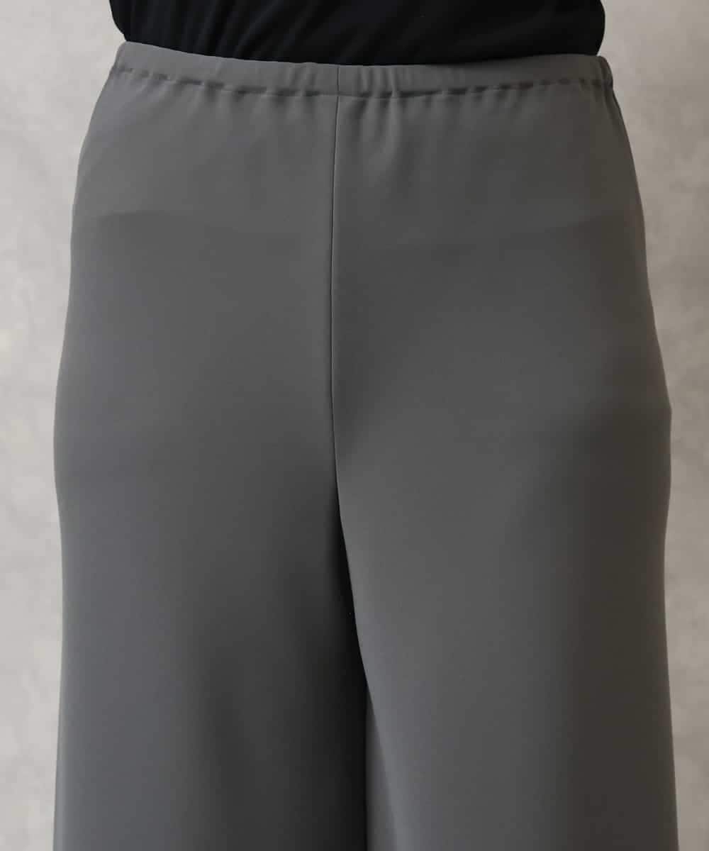 FMLGD04220 MICHEL KLEIN(ミッシェルクラン) [リラックスボトム]シームレスワイドパンツ ダークグレー