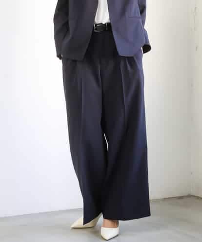 FMLGD05290 MICHEL KLEIN [セットアップ対応]ツイードライク　ワイドパンツ