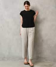 FMLGD06220 MICHEL KLEIN(ミッシェルクラン) [リラックスボトム]テーパードパンツ ベージュ