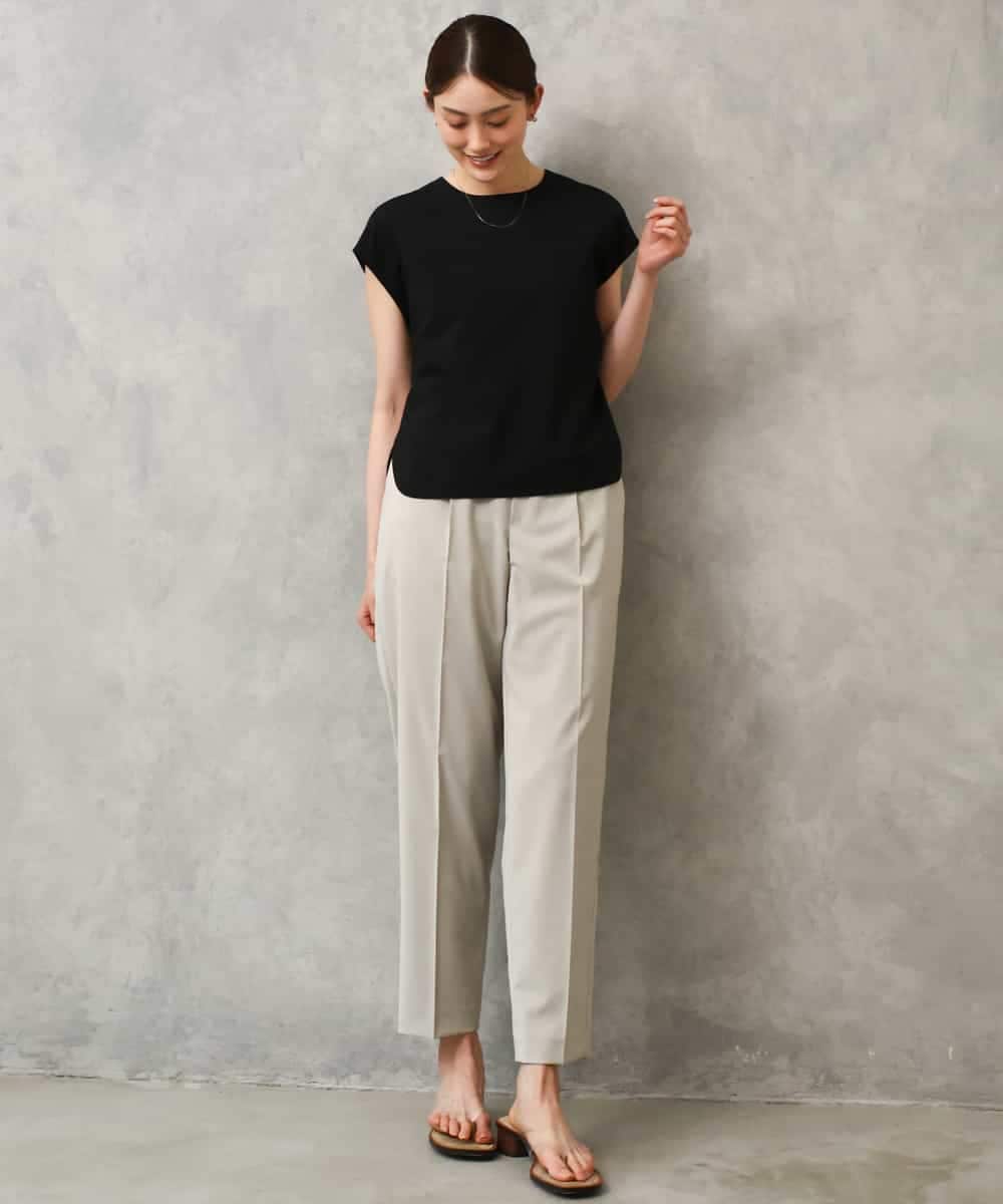 FMLGD06220 MICHEL KLEIN(ミッシェルクラン) [リラックスボトム]テーパードパンツ ベージュ