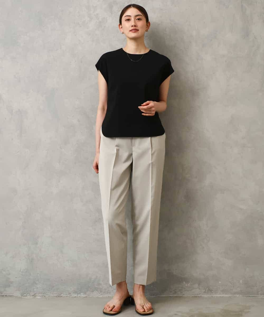 FMLGD06220 MICHEL KLEIN(ミッシェルクラン) [リラックスボトム]テーパードパンツ ベージュ