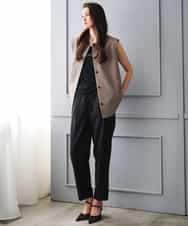 FMLGD06220 MICHEL KLEIN(ミッシェルクラン) [リラックスボトム]テーパードパンツ ベージュ