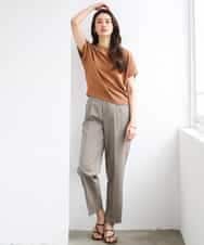 FMLGD06220 MICHEL KLEIN(ミッシェルクラン) [リラックスボトム]テーパードパンツ ベージュ