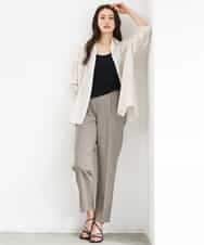 FMLGD06220 MICHEL KLEIN(ミッシェルクラン) [リラックスボトム]テーパードパンツ ベージュ