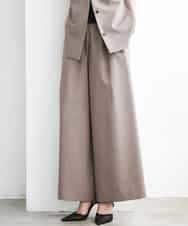 FMLGD13280 MICHEL KLEIN(ミッシェルクラン) [セットアップ対応/リラックスボトム]ドローストリングワイドパンツ ブラック