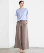 FMLGD13280 MICHEL KLEIN(ミッシェルクラン) [セットアップ対応/リラックスボトム]ドローストリングワイドパンツ ブラック