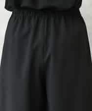 FMLGD13280 MICHEL KLEIN(ミッシェルクラン) [セットアップ対応/リラックスボトム]ドローストリングワイドパンツ ブラック