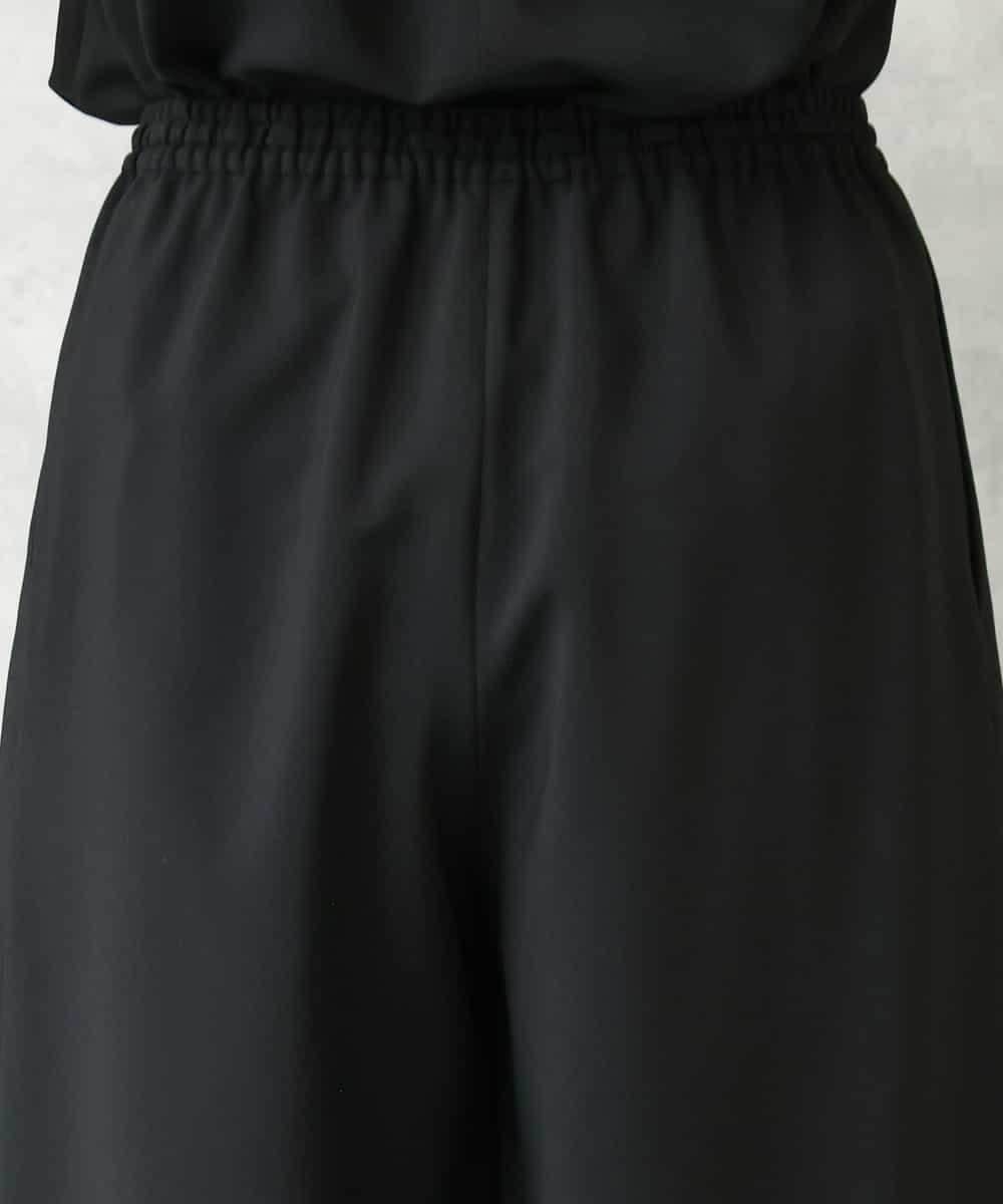 FMLGD13280 MICHEL KLEIN(ミッシェルクラン) [セットアップ対応/リラックスボトム]ドローストリングワイドパンツ ブラック