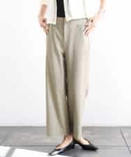 FMLGD17200 MICHEL KLEIN(ミッシェルクラン) [定番人気]ドライストレッチワイドパンツ カーキ