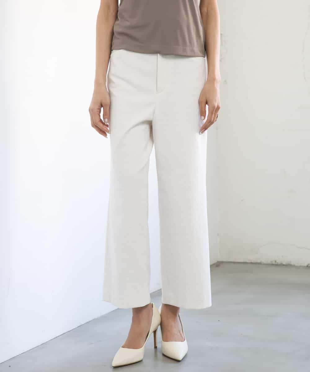 FMLGD17200 MICHEL KLEIN(ミッシェルクラン) [定番人気]ドライストレッチワイドパンツ カーキ