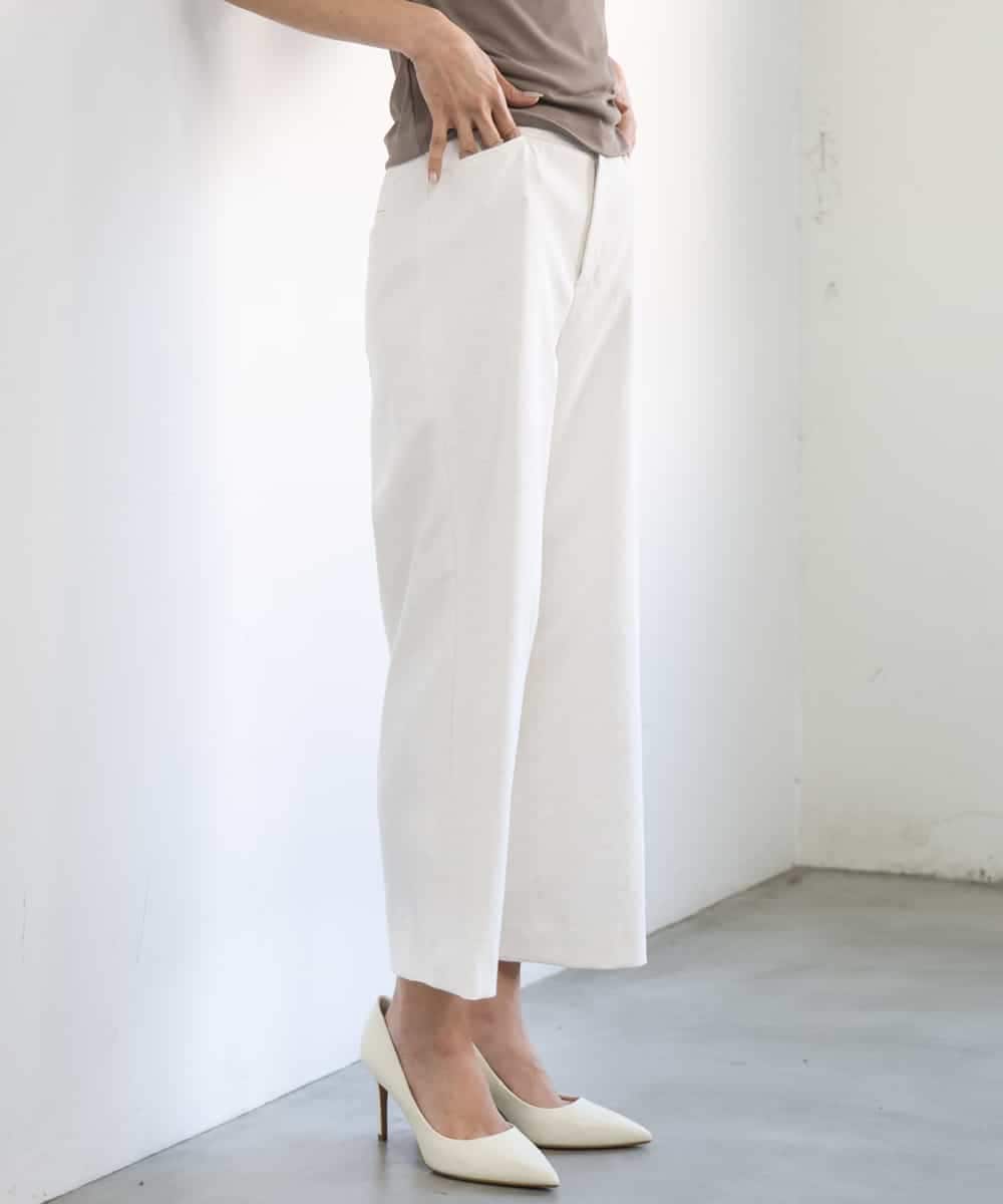 FMLGD17200 MICHEL KLEIN(ミッシェルクラン) [定番人気]ドライストレッチワイドパンツ カーキ