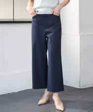 FMLGD17200 MICHEL KLEIN(ミッシェルクラン) [定番人気]ドライストレッチワイドパンツ カーキ