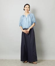 FMLGD22260 MICHEL KLEIN(ミッシェルクラン) 2タックワイドチノパンツ ベージュ