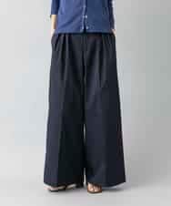 FMLGD22260 MICHEL KLEIN(ミッシェルクラン) 2タックワイドチノパンツ ベージュ