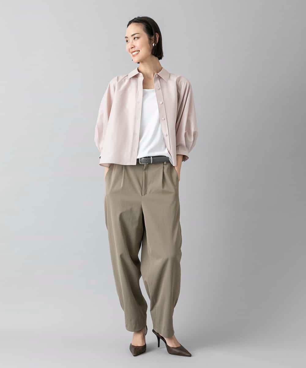 FMLGD25230 MICHEL KLEIN(ミッシェルクラン) バレルパンツ カーキ